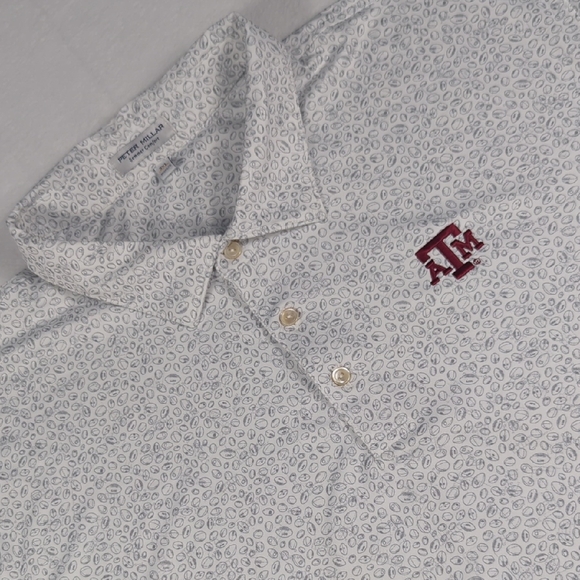 Peter Millar Other - Peter Millar Summer Comfort Texas A&M Blitz Polo Football All Over Print Mens 3X